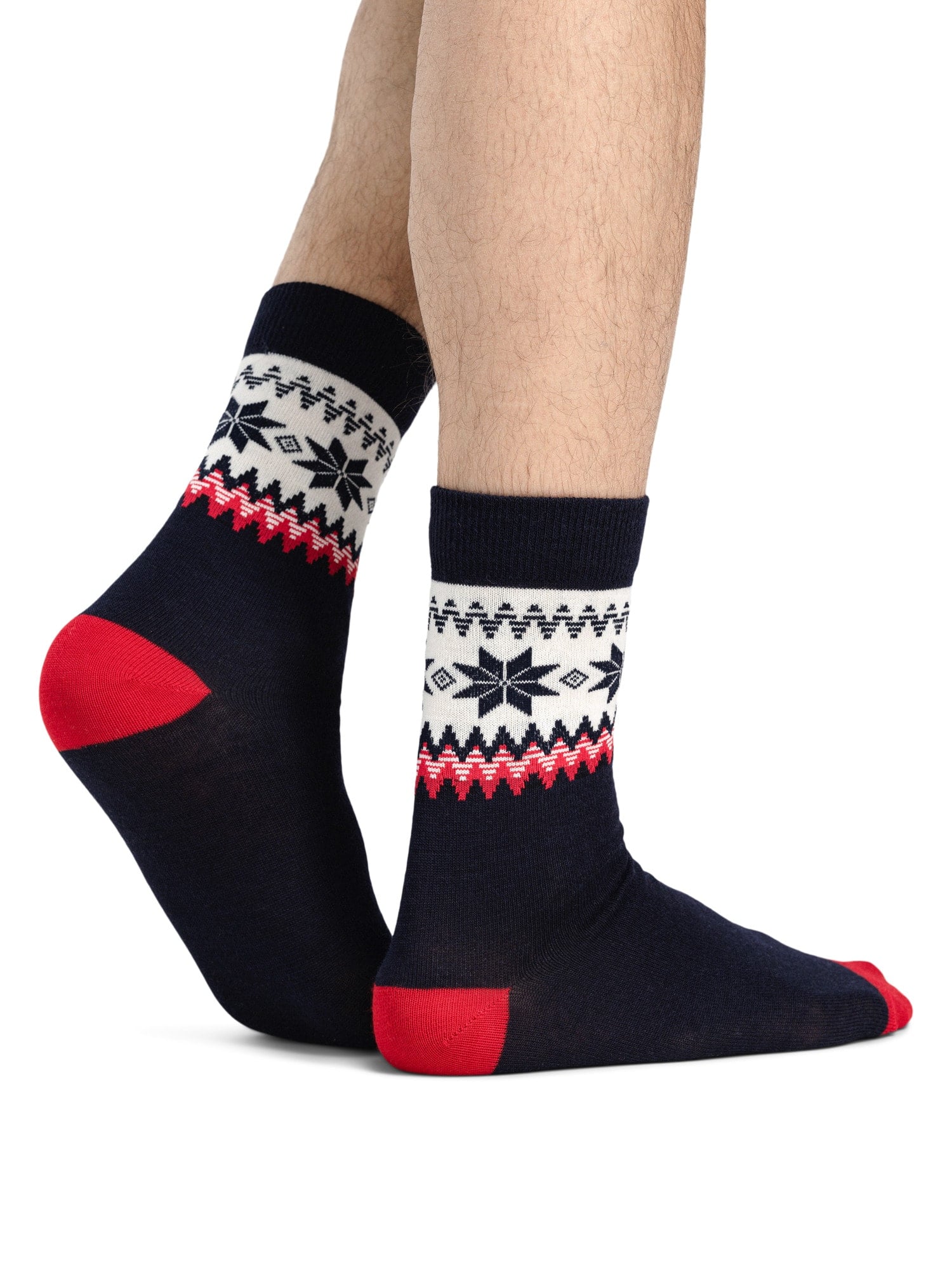 Dale of Norway Myking sock Navy Red Offwhite