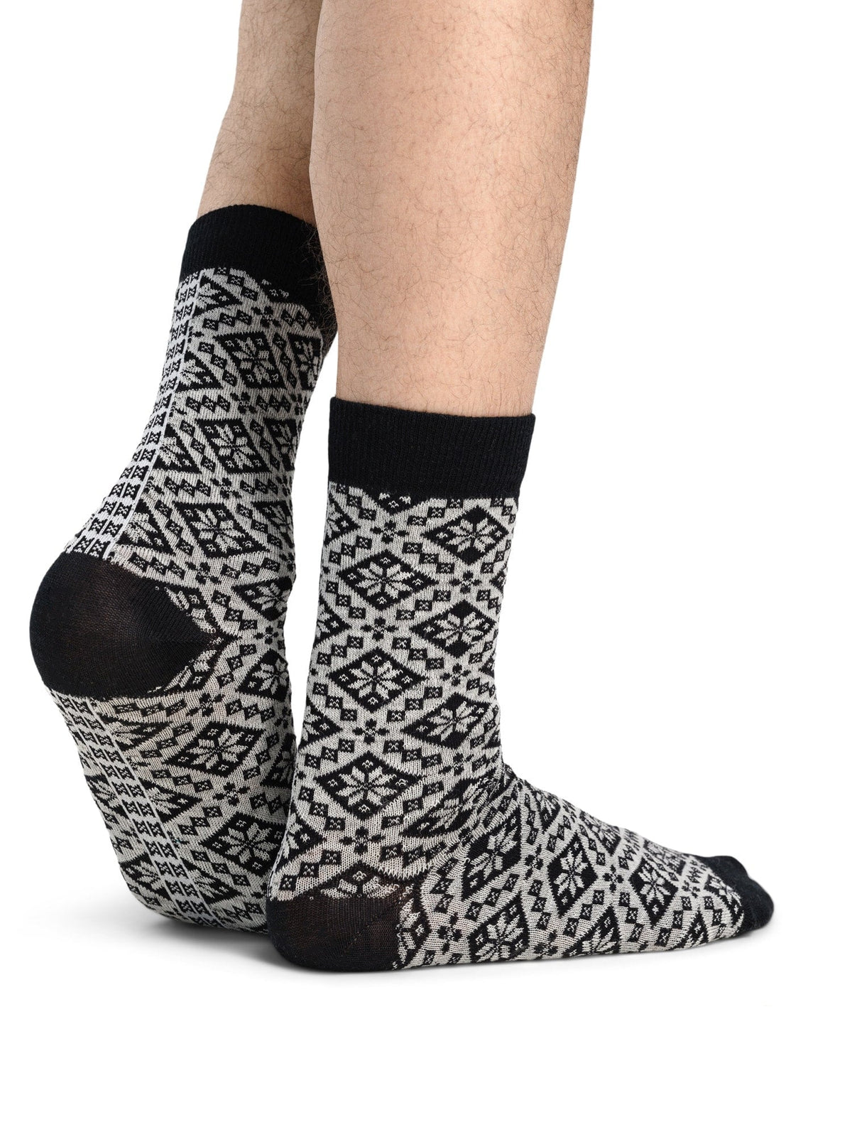 Dale of Norway Bjorøy sock Black Offwhite