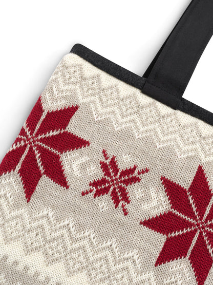 Dale of Norway Egersund Totebag Sand Offwhite Red