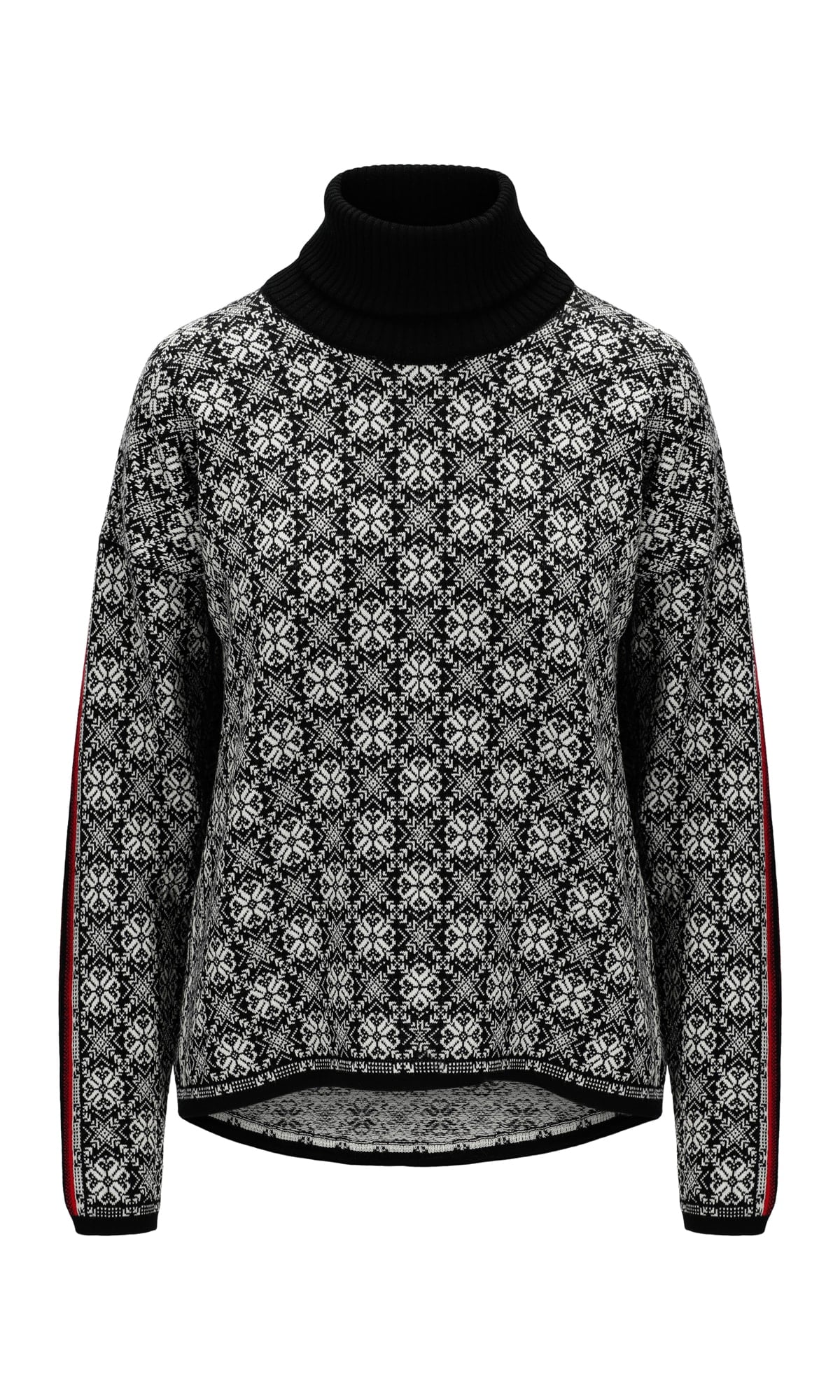 Dale of Norway Firda Women’s Sweater - Merino Wool BLACK OFF WHITE