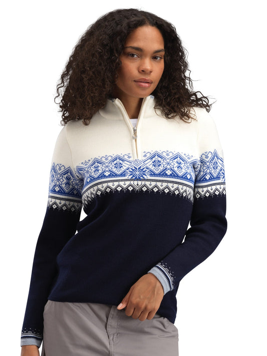 Dale of Norway Moritz Women’s Sweater - Merino Wool NAVY WHITE ULTRAMARINE