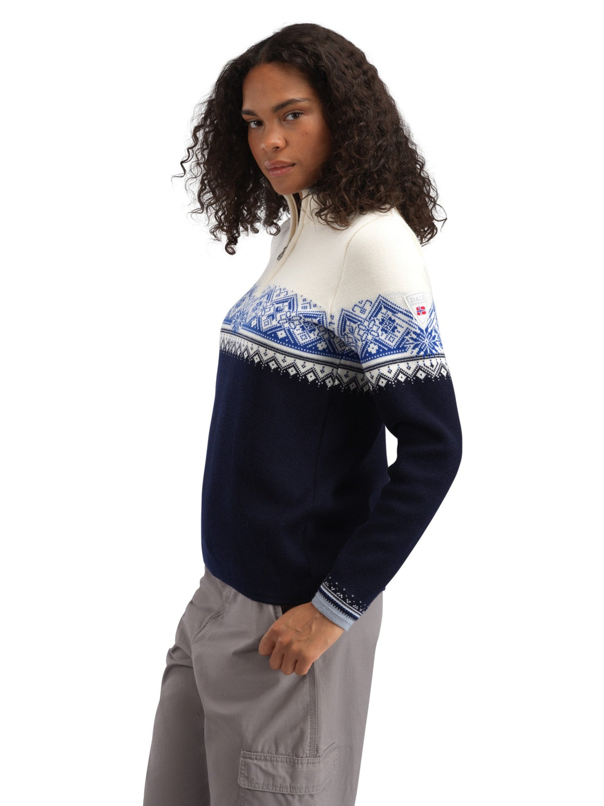 Dale of Norway Moritz Women’s Sweater - Merino Wool NAVY WHITE ULTRAMARINE