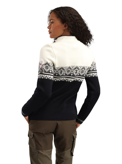 Dale of Norway Moritz Women’s Sweater - Merino Wool BLACK WHITE DARKCHARCOAL