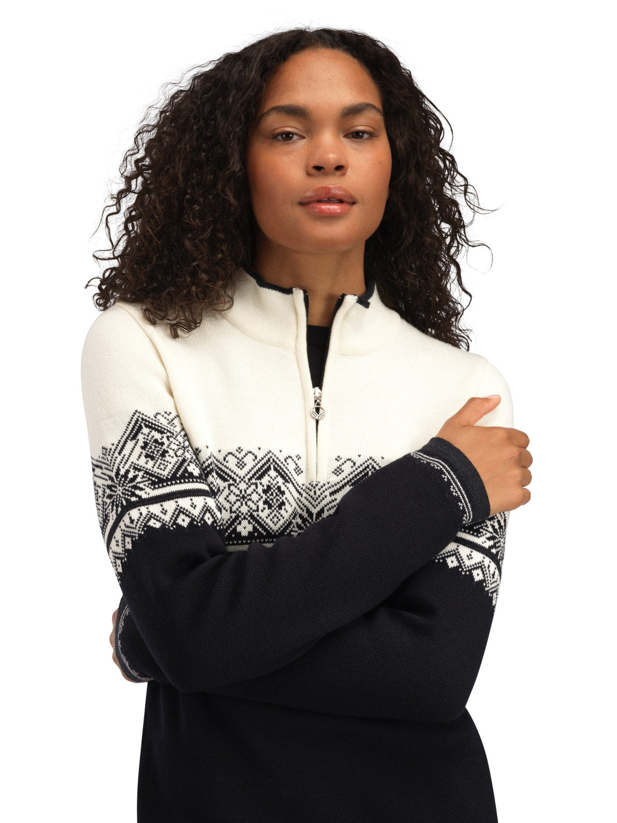 Dale of Norway Moritz Women’s Sweater - Merino Wool BLACK WHITE DARKCHARCOAL
