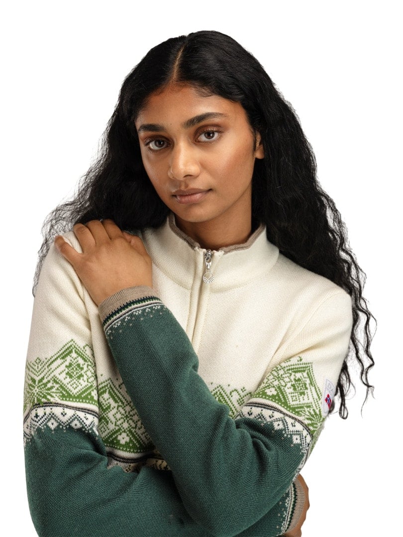Dale of Norway Moritz Fem Sweater Pinegreen Offwhite Springgreen