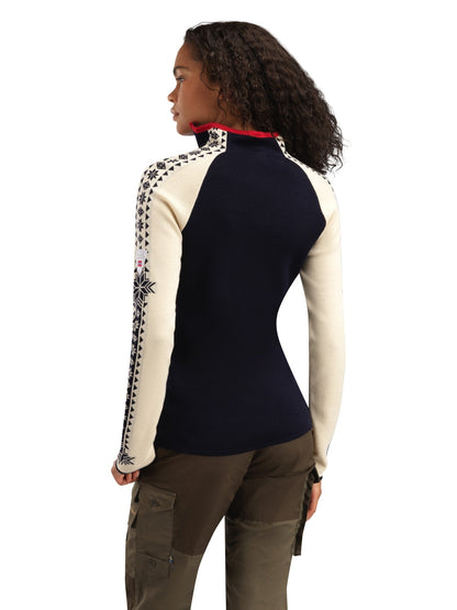 Dale of Norway Geilo Fem Sweater Navy Offwhite Raspberry