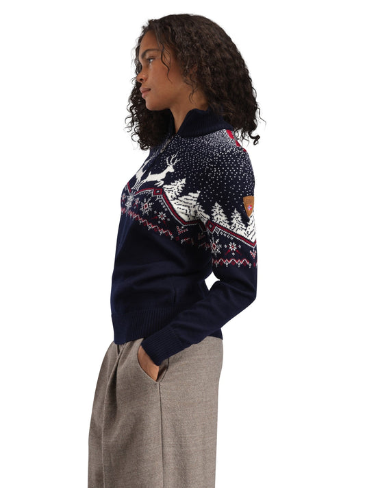 Dale of Norway Dale Christmas Fem Sweater Navy Offwhite Redrose