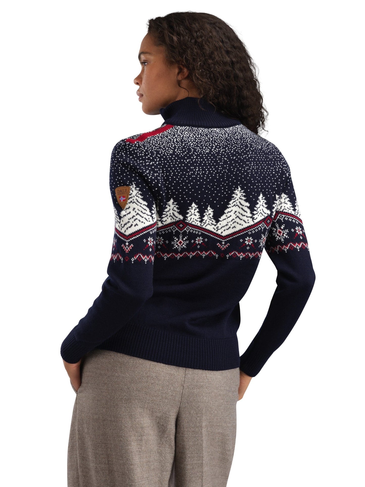 Dale of Norway Dale Christmas Fem Sweater Navy Offwhite Redrose