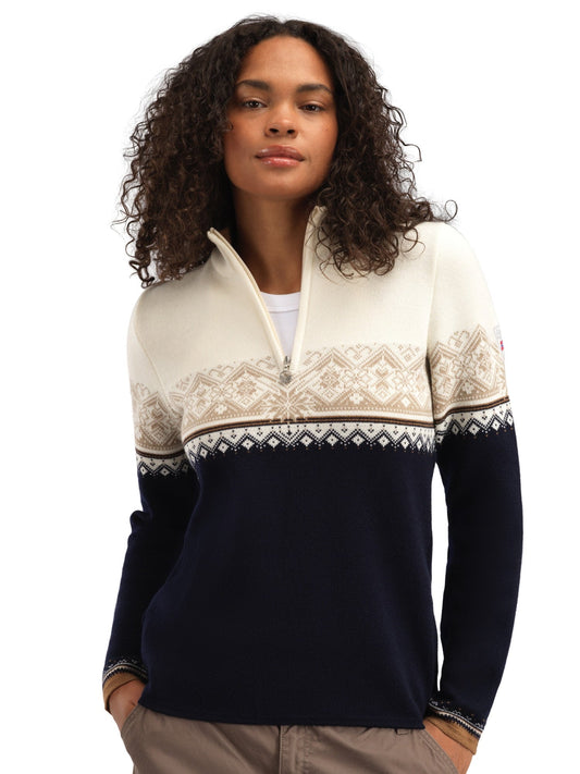 Dale of Norway Moritz Women’s Sweater - Merino Wool NAVY BRONZE BEIGE OFFWHITE