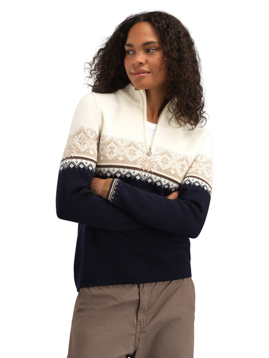 Dale of Norway Moritz Women’s Sweater - Merino Wool NAVY BRONZE BEIGE OFFWHITE