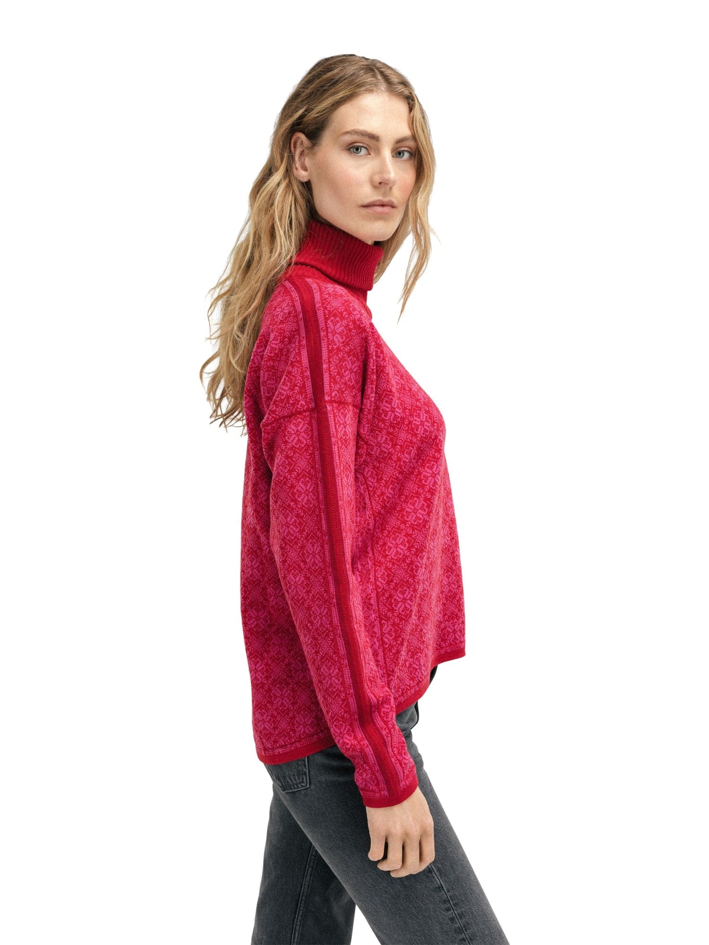 Dale of Norway Firda Fem Sweater Raspberry Allium