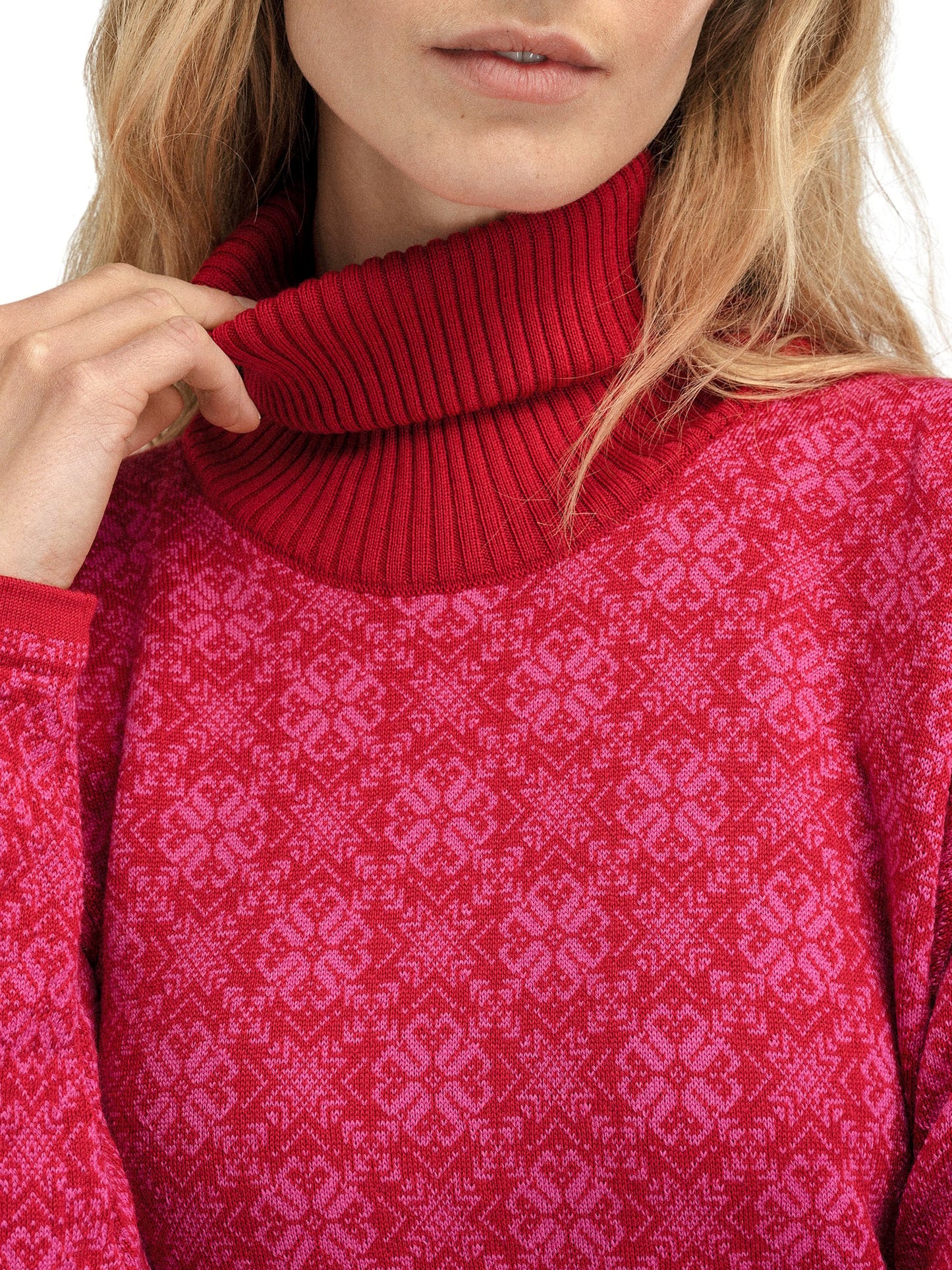 Dale of Norway Firda Fem Sweater Raspberry Allium