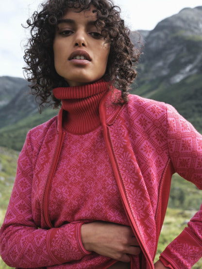 Dale of Norway Firda Fem Sweater Raspberry Allium