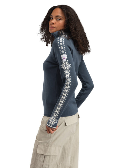 Dale of Norway Geilo Fem Sweater Steel Offwhite