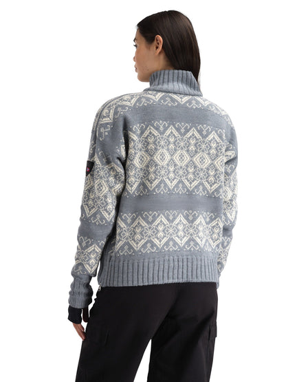 Dale of Norway Roset Windproof Women's Sweater Blue Mel. Off White