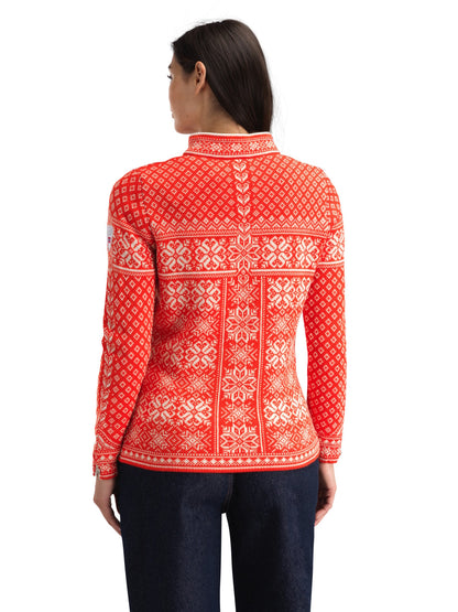 Dale of Norway Peace Women's Sweater Roth Red Sand Mel.
