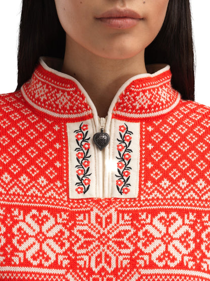 Dale of Norway Peace Women's Sweater Roth Red Sand Mel.