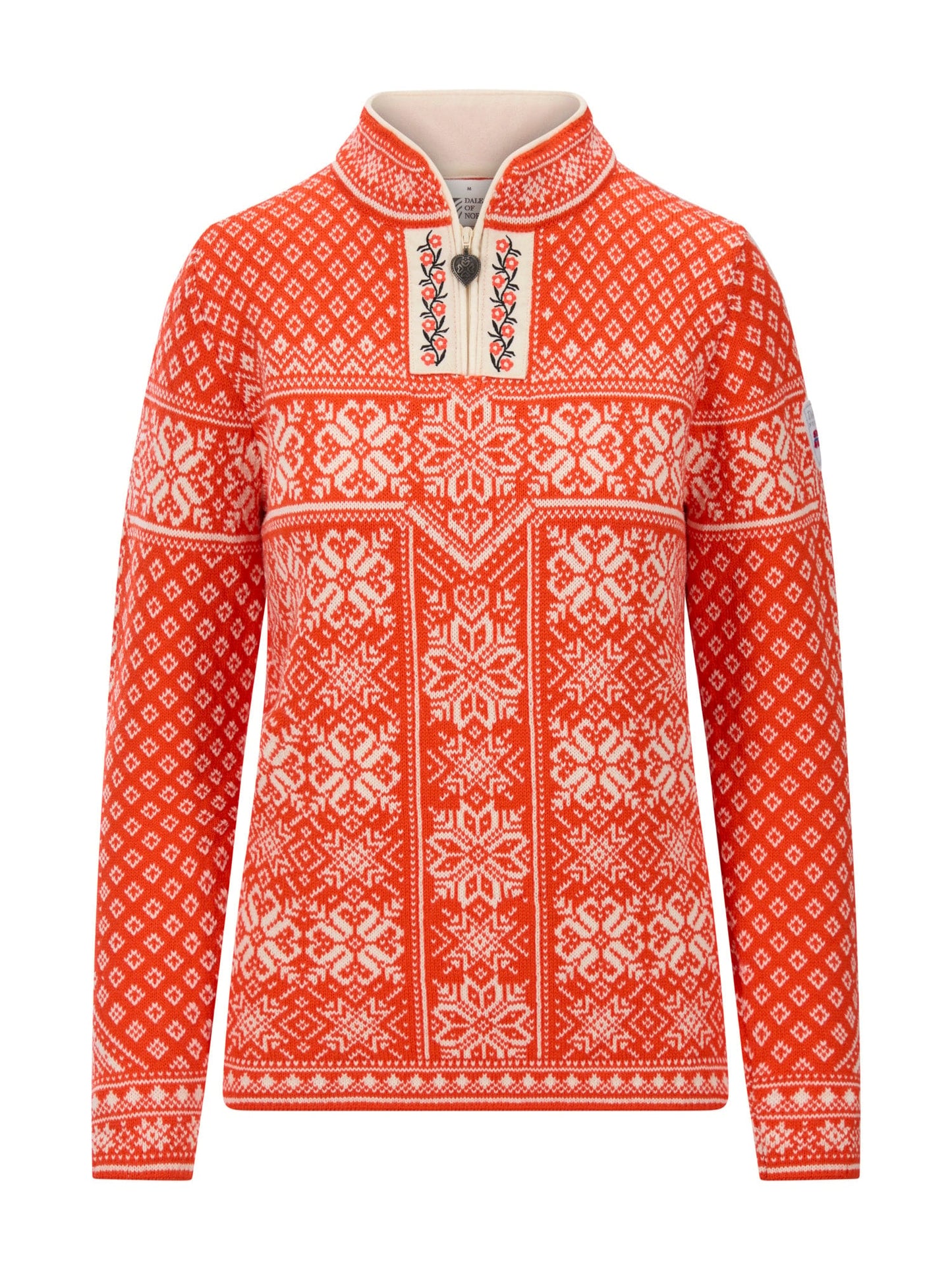 Dale of Norway Peace Women's Sweater Roth Red Sand Mel.