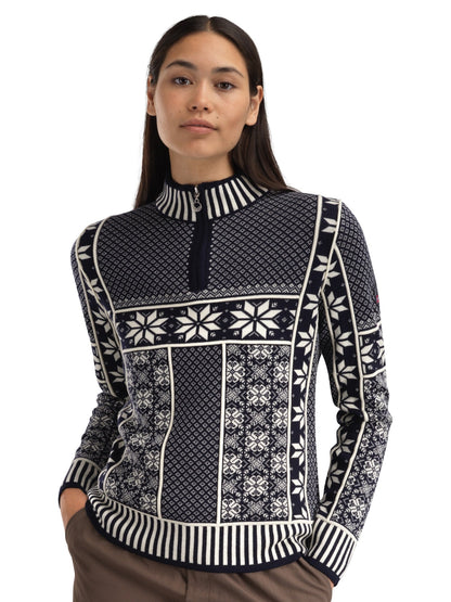 Dale of Norway Vardåsen Women's Sweater Marine Offwhite