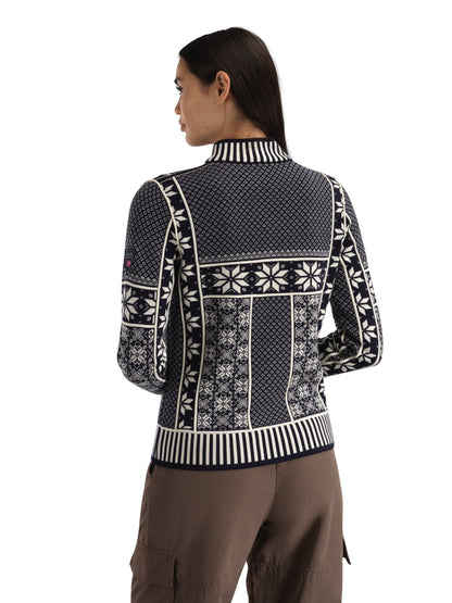 Dale of Norway Vardåsen Women's Sweater Marine Offwhite