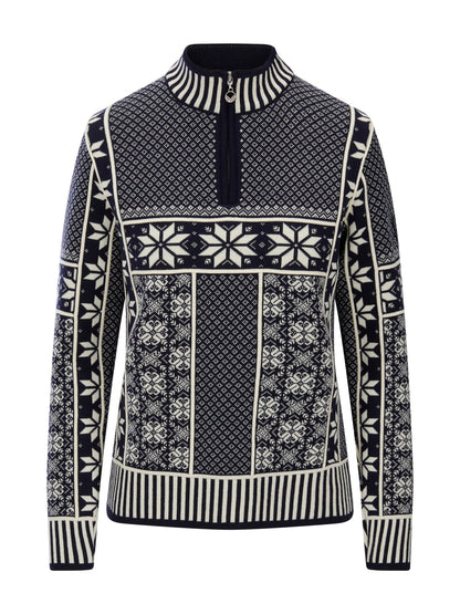 Dale of Norway Vardåsen Women's Sweater Marine Offwhite