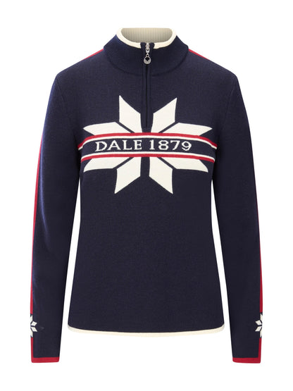 Dale of Norway Nåle Feminine Sweater Navy Offwhite Red Rose