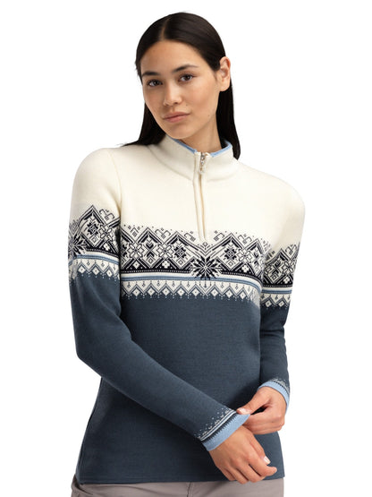 Dale of Norway Moritz Women's Sweater Steel Off White Navy