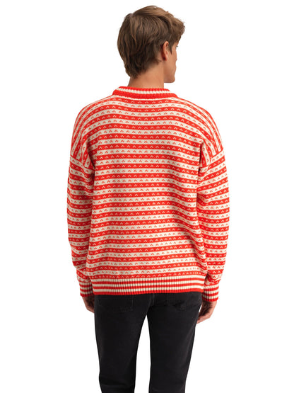 Dale of Norway Skipsleia Unisex Sweater Roth Red Natural White