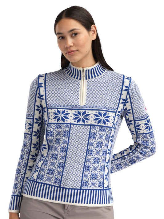 Dale of Norway Vardåsen Feminine Sweater Offwhite Ultramarine