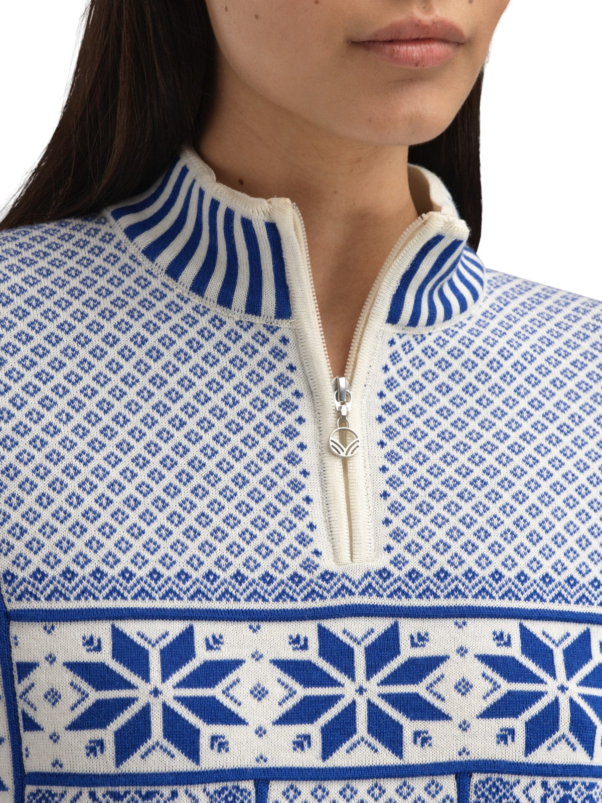Dale of Norway Vardåsen Feminine Sweater Offwhite Ultramarine