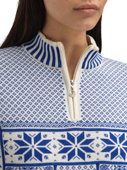 Dale of Norway Vardåsen Feminine Sweater Offwhite Ultramarine