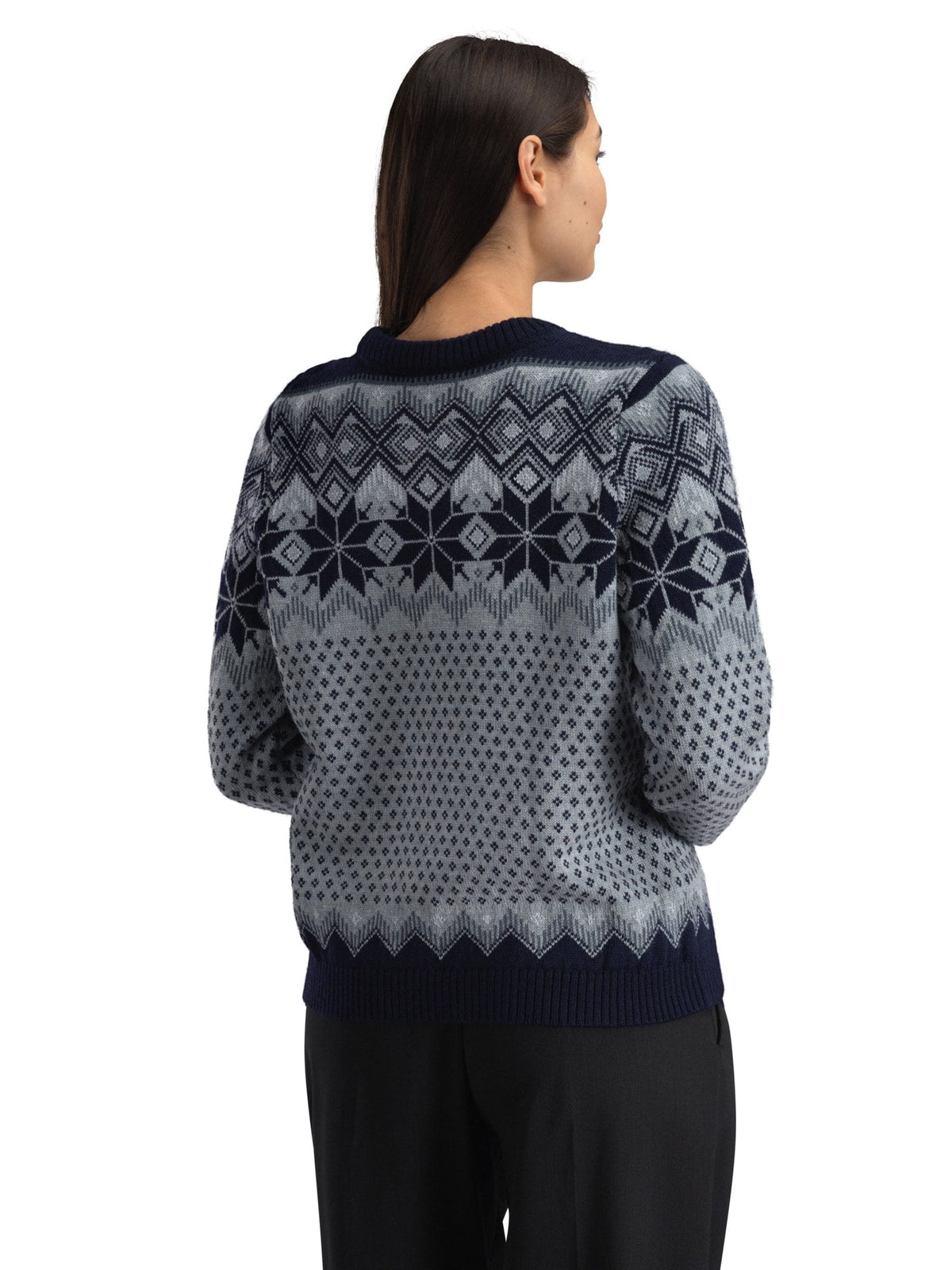 Dale of Norway Vilja Women's Sweater Navy Mid Blue Mel. Steel