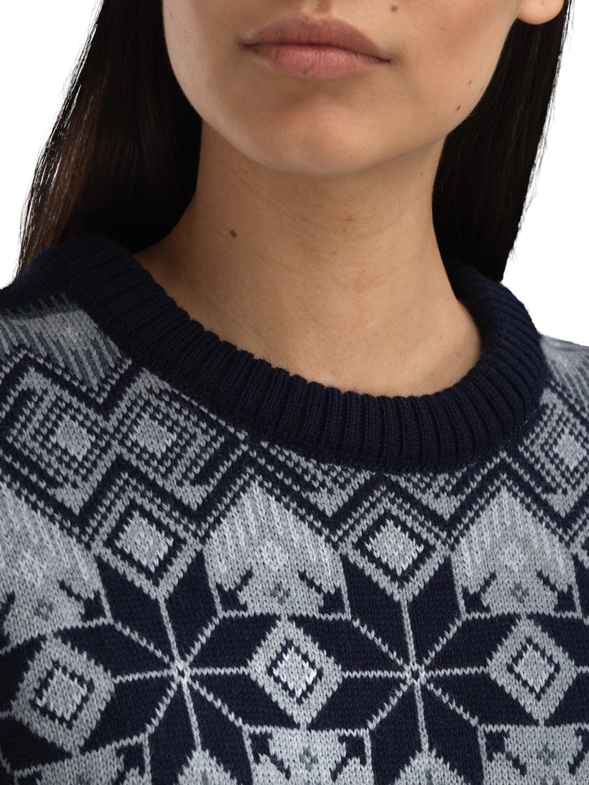 Dale of Norway Vilja Women's Sweater Navy Mid Blue Mel. Steel