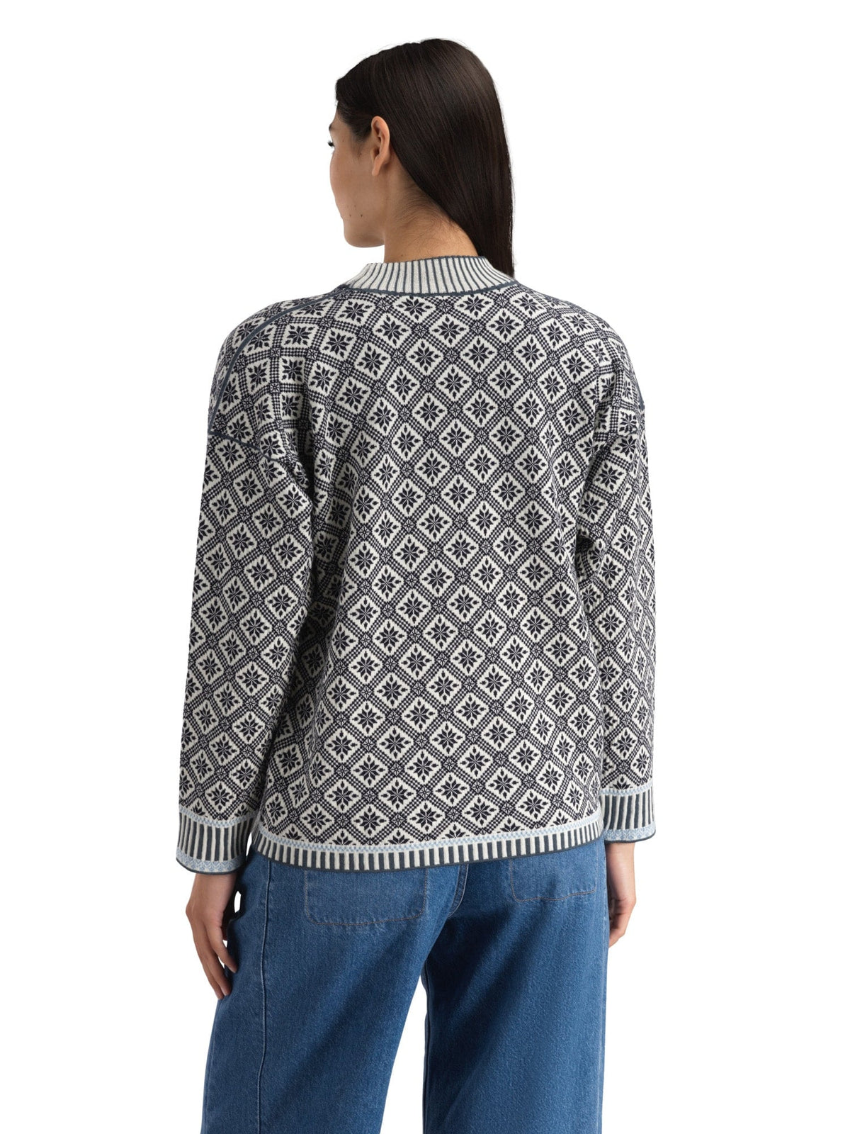 Dale of Norway Langøy Fem Sweater Marine Offwhite