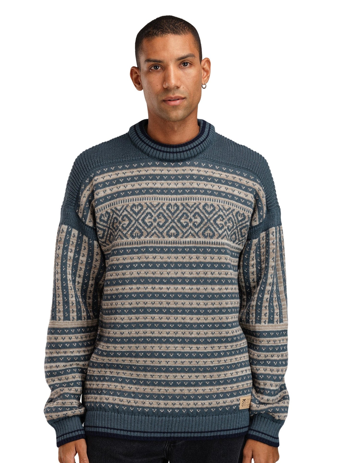 Dale of Norway Ramberg Masc  Sweater Steel Marine Montainstone Sand