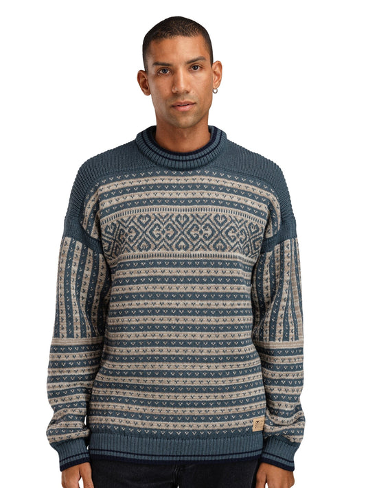 Dale of Norway Ramberg Masc  Sweater Steel Marine Montainstone Sand