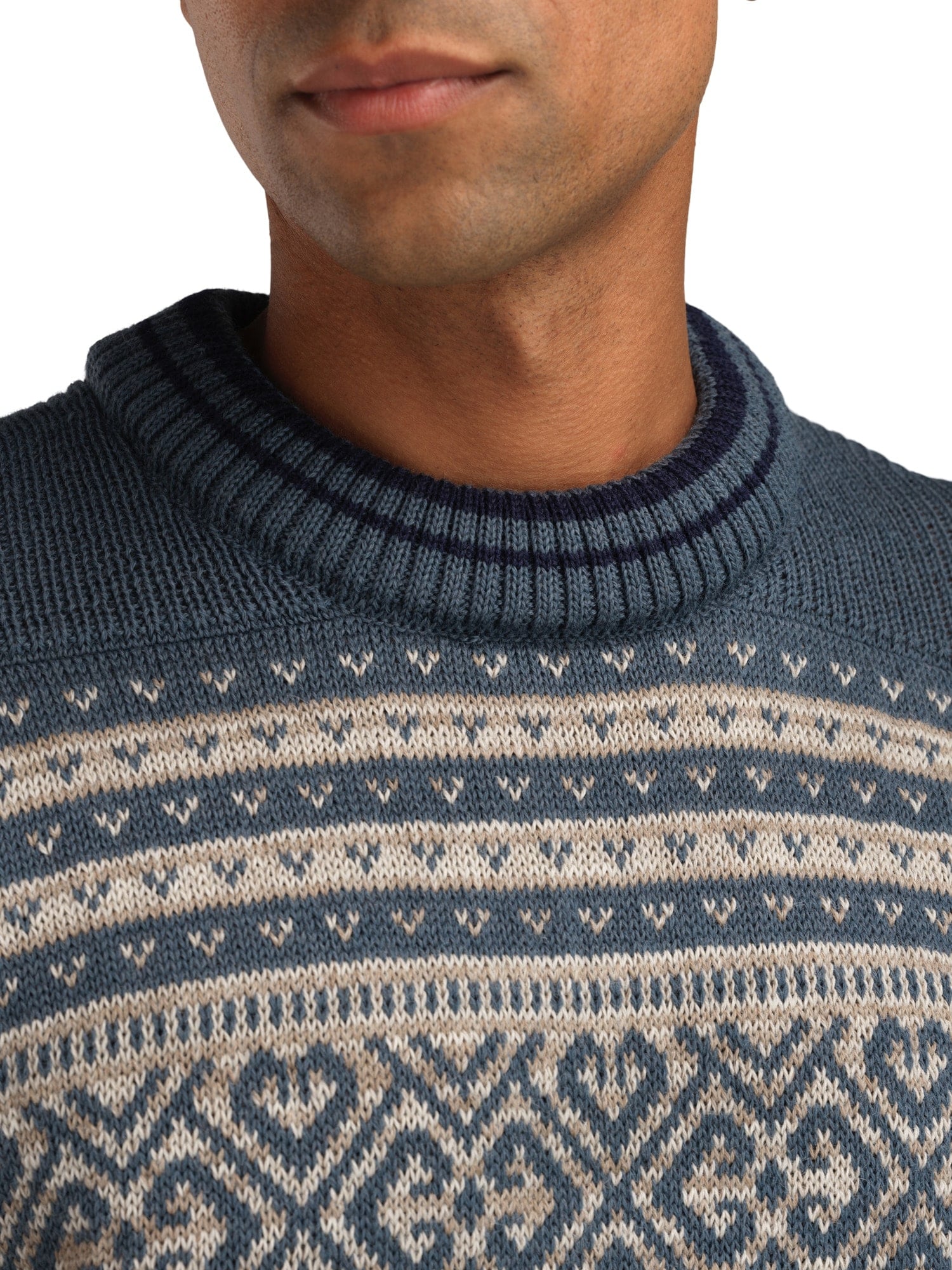 Dale of Norway Ramberg Masc  Sweater Steel Marine Montainstone Sand