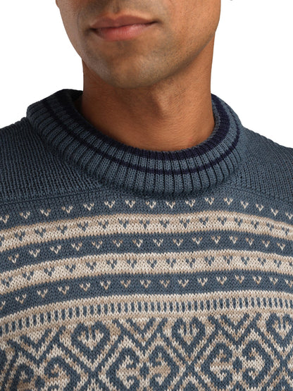 Dale of Norway Ramberg Masc  Sweater Steel Marine Montainstone Sand