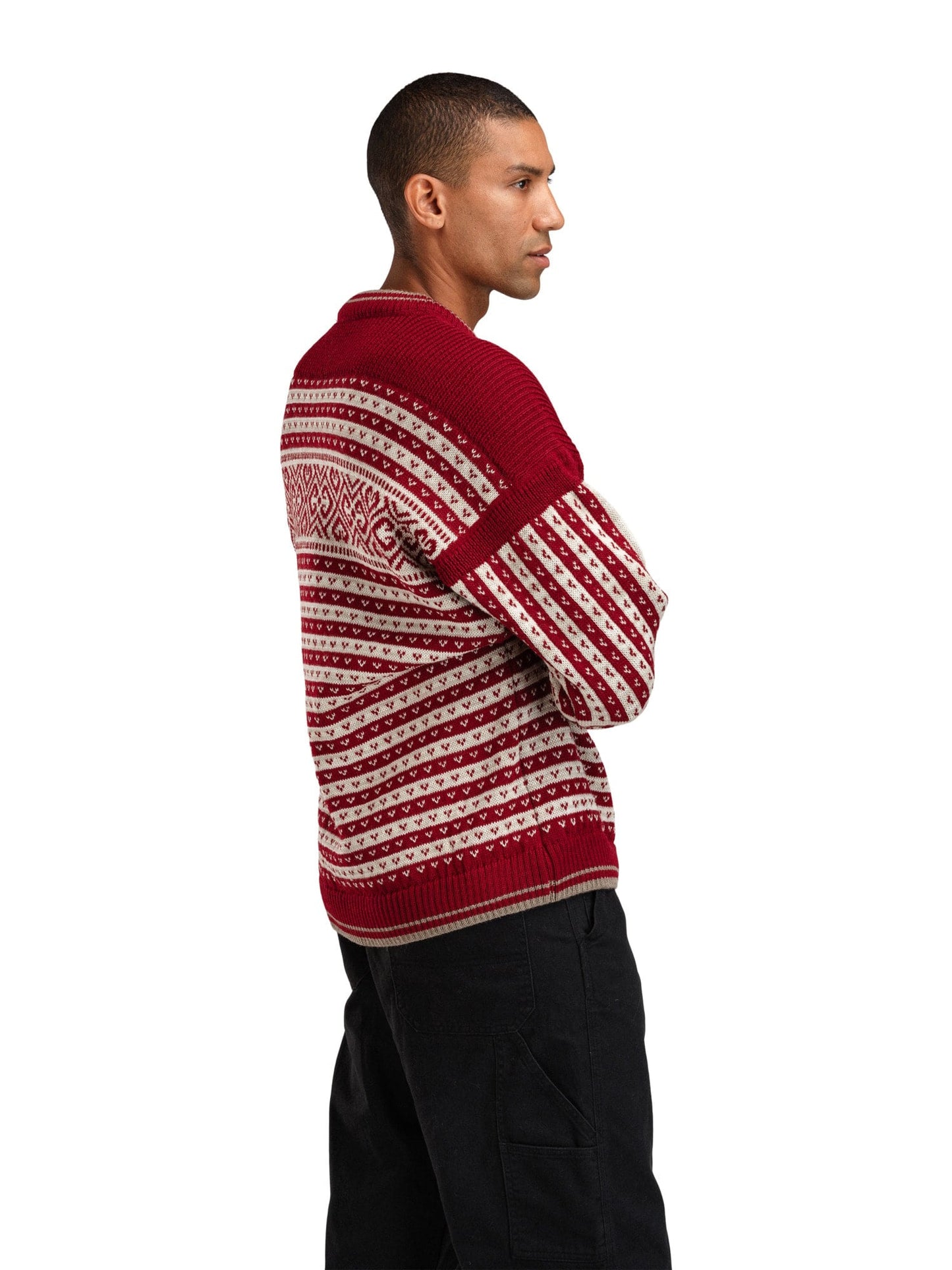 Dale of Norway Ramberg Masc  Sweater Redrose Mountainstone Sand mel