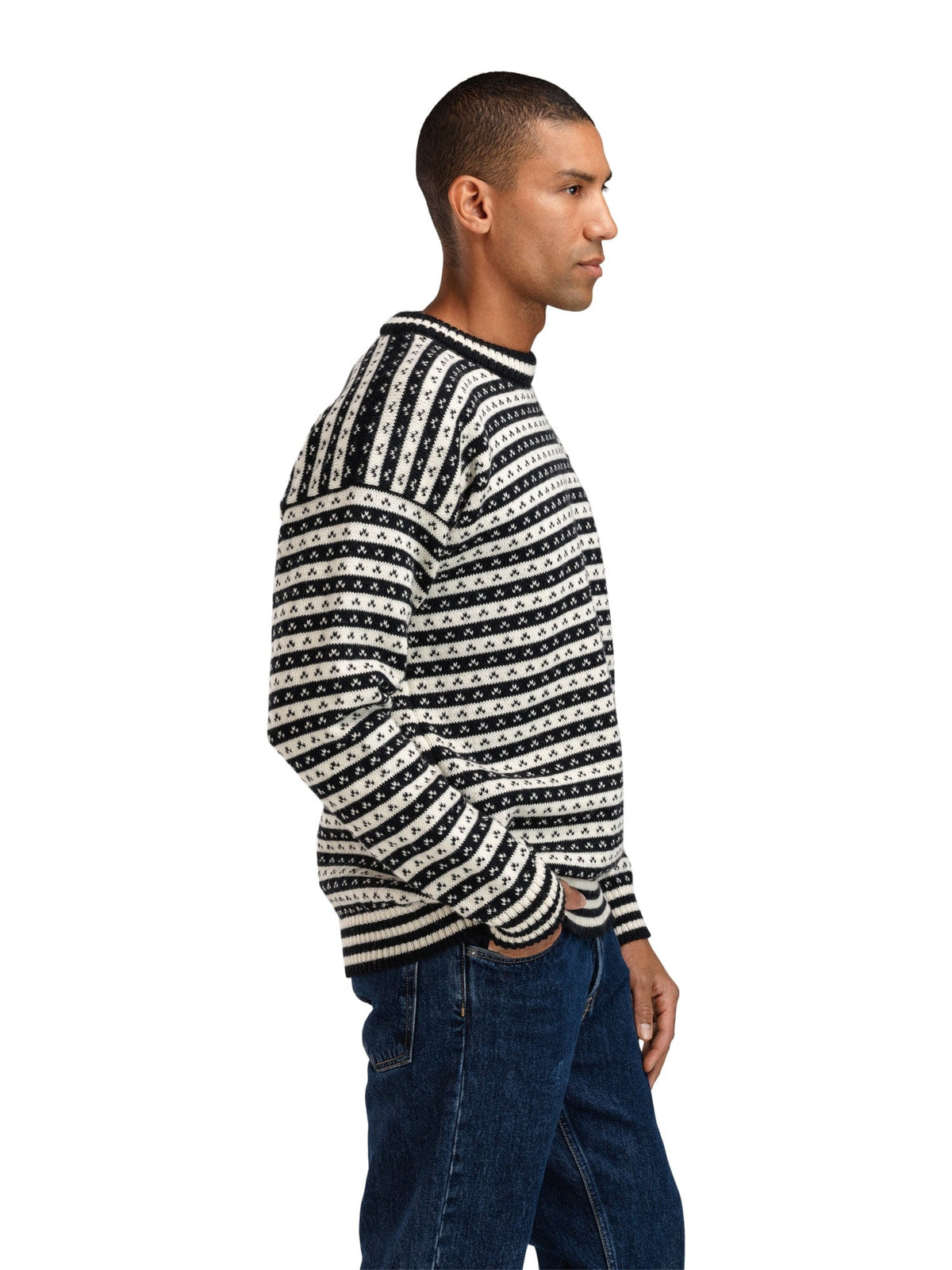 Dale of Norway Skipsleia Unisex Sweater Black Offwhite