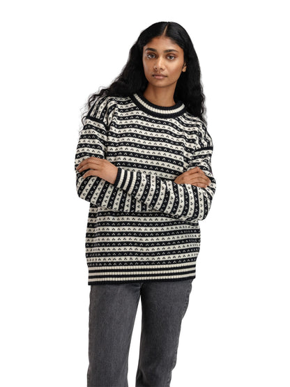 Dale of Norway Skipsleia Unisex Sweater Black Offwhite