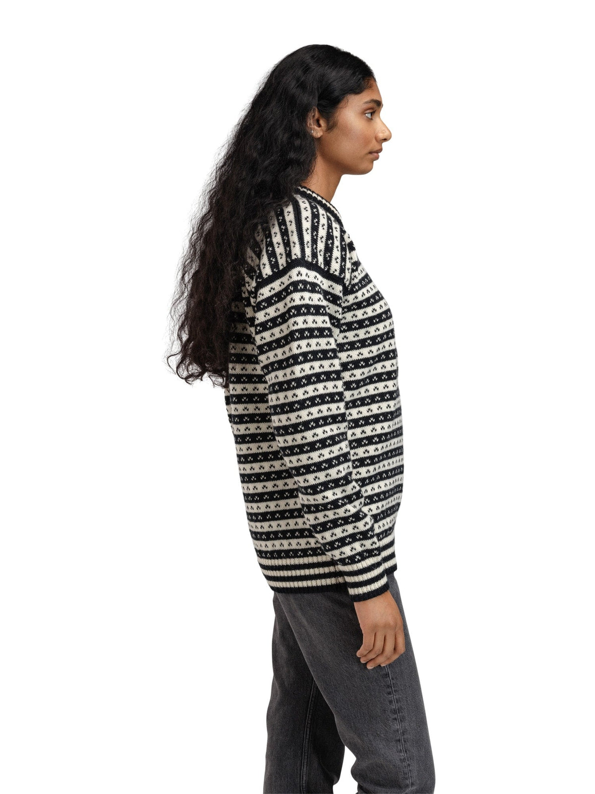 Dale of Norway Skipsleia Unisex Sweater Black Offwhite