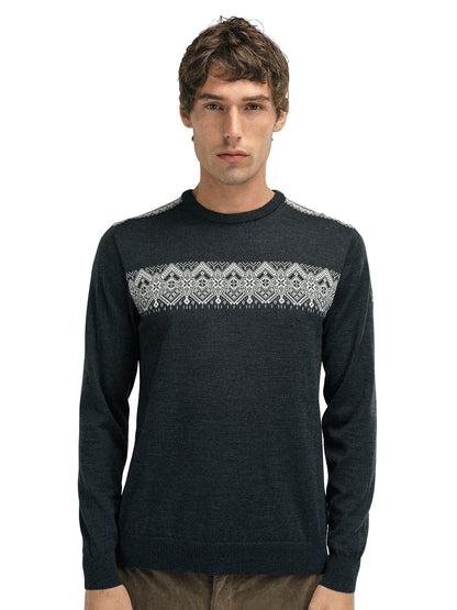 Dale of Norway Stenberg Masculine Sweater Dark Charcoal Offwhite