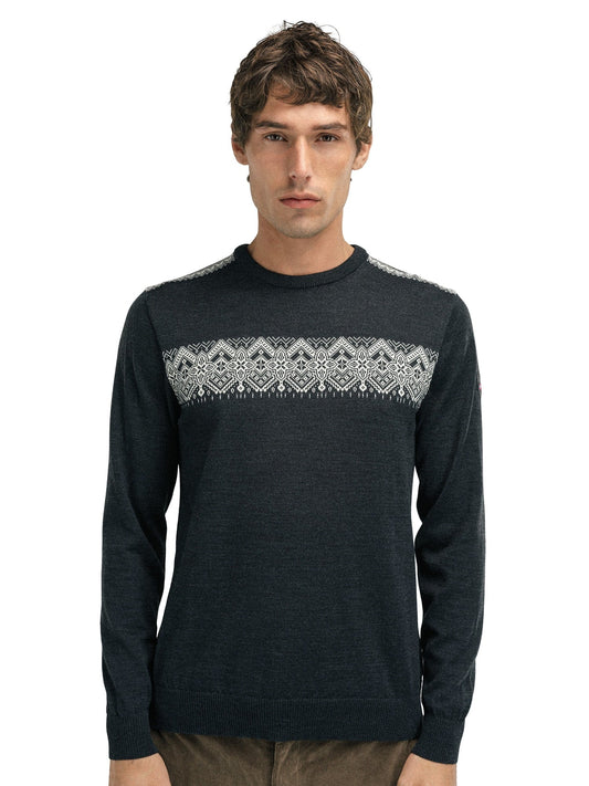 Dale of Norway Stenberg Masculine Sweater Dark Charcoal Offwhite