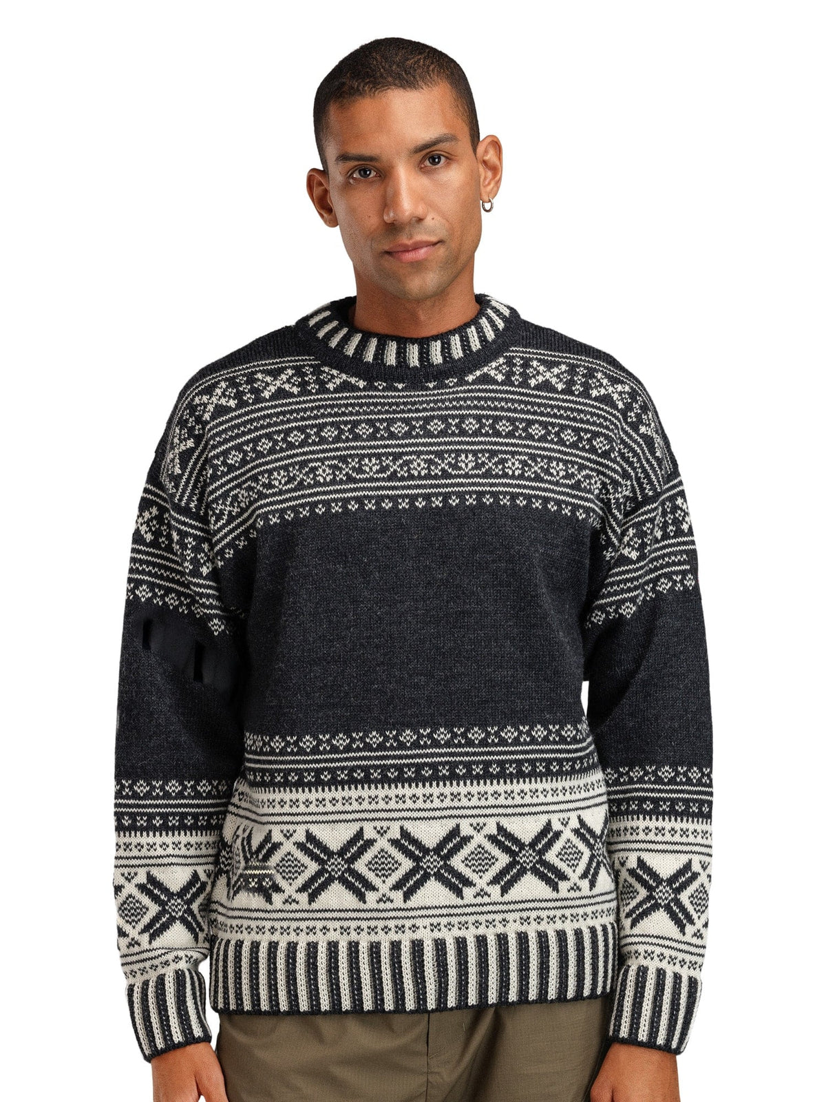 Dale of Norway Torridal Masc Sweater Darkcharcoal Offwhite