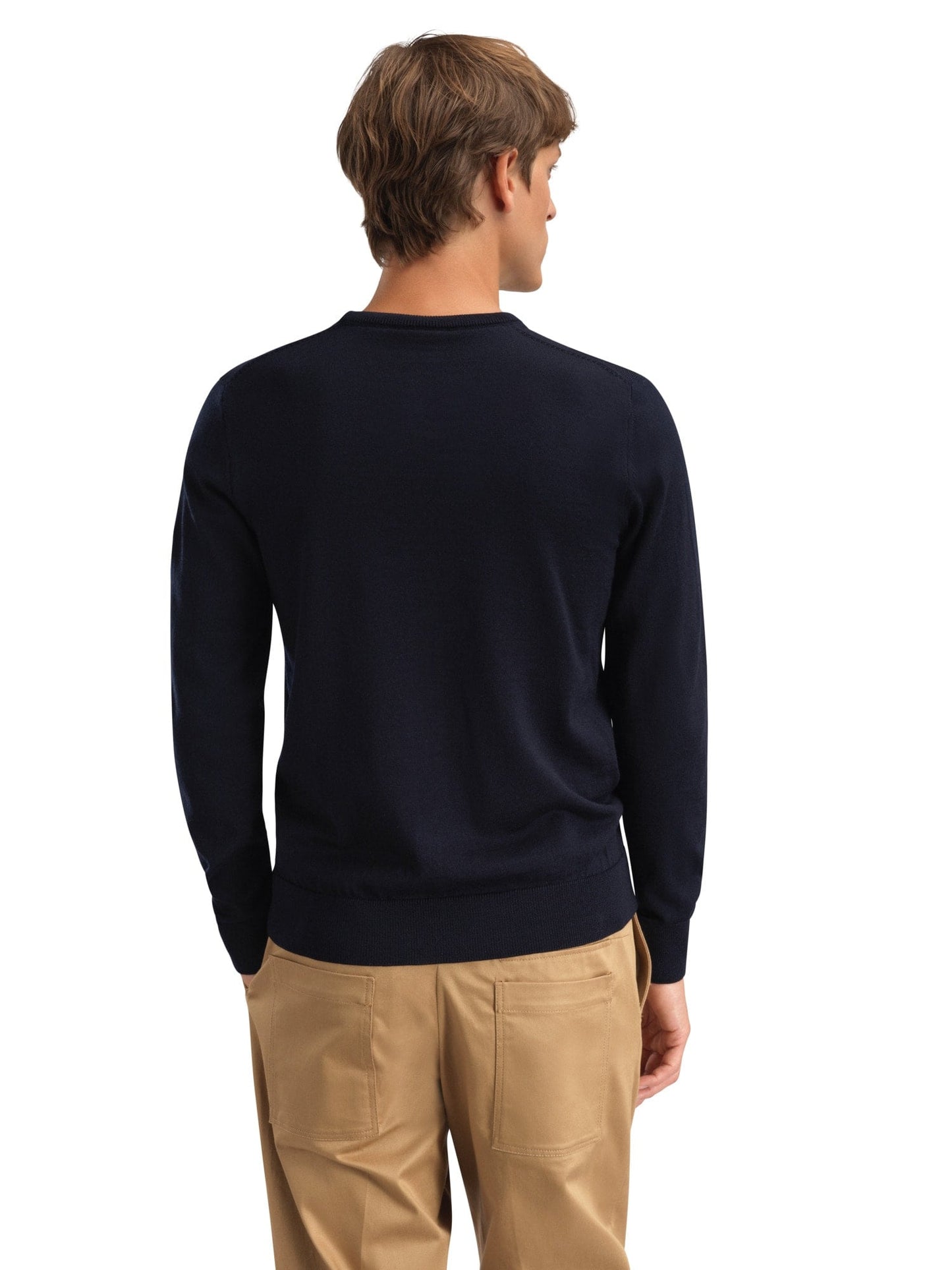 Dale of Norway Sverre Masc Sweater Dark Navy white raspberry