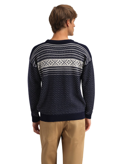 Dale of Norway Valløy masculine sweater Navy Offwhite
