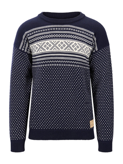Dale of Norway Valløy masculine sweater Navy Offwhite