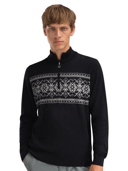 Dale of Norway Liaset Men's Sweater Black Offwhite