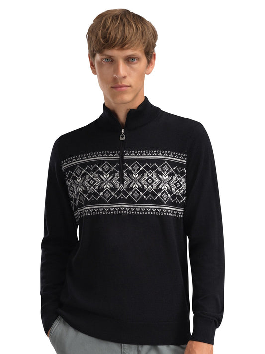 Dale of Norway Liaset Men's Sweater Black Offwhite